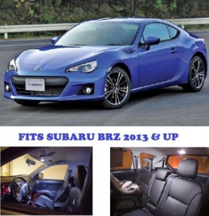 Subaru BRZ BR-Z 2013 & Up White Interior LED Package (4 Pieces)