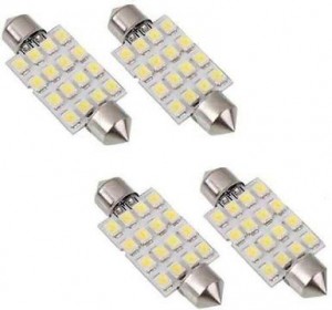 4X Car Auto 39mm 16 SMD LED Interior Dome Festoon White Bulb Lamp Light 12V US