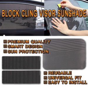 Zone Tech Mesh Cling On Window Sunshade Ray Summer Protection Anti Glare Blocker