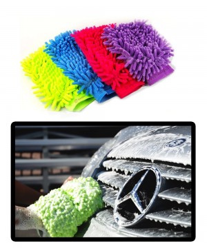 Micro Fiber Car Wash Mitt- Set of 2