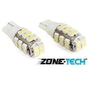 2x T10 W5W 194 168 501 Car White 28 SMD LED Inverted Side Wedge Light Bulb 12V