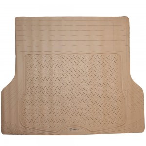 Beige All Weather Full Rubber Trimable Cargo Floor Mat