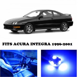 Acura INTEGRA 1996-2001 Blue Interior LED Package (6 Pieces)