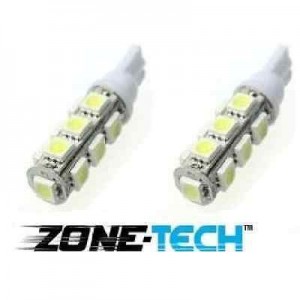 Zone Tech 2x T10 T15 921 168 194 13 SMD 5050 LED Wedge Car Interior Bulbs