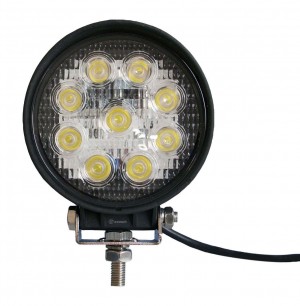 Zone Tech 27W 4" 9 LED Work Light Round ATV UTV Jeep 4x4 Offroad Flood Light