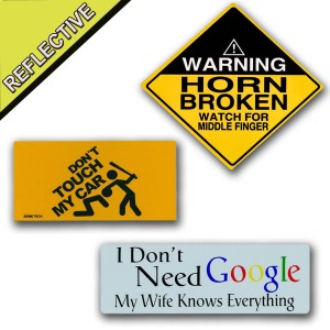 Zone Tech Reflective Magnets Don't Touch Horn Broken No Google Wife Everything