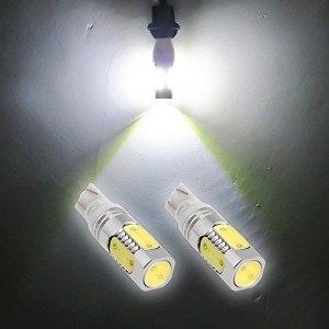 Zone Tech 2x T10 T15 13W High Power LED Bulb White Bright Reverse Back Up Lights