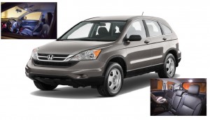Honda CR-V White Interior LED Package 2007-2011 (4 Pieces)