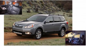 White LED Lights Interior Package for Subaru Outback 2010-2011 (6 Pieces)