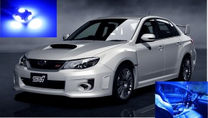 Blue LED Lights Interior Package for Subaru WRX STi 2004-2012 (6 Pieces)