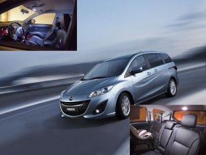  White LED Lights Interior Package Deal Mazda 5 2006-2010 (6 Pieces)