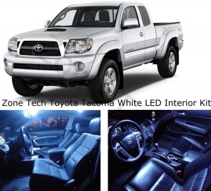 Zone Tech White LED Toyota Tacoma Interior Package Kit 2005 and Up (3 Pieces)
