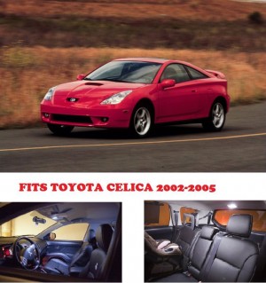 Toyota Celica WHITE Interior LED Package (6 Pieces) 2002-2005