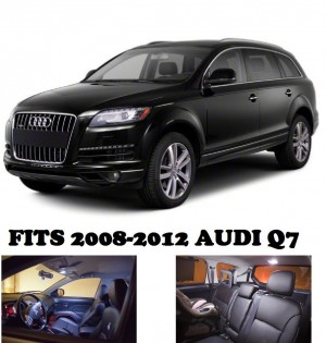 Zone Tech Audi Q7 2008-2012 WHITE LED Lights Interior Package Kit (12 Pieces) 
