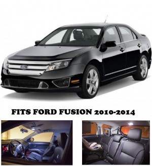 Ford Fusion 2010-2014 LED Interior Lights Package Kit (5 Pieces)