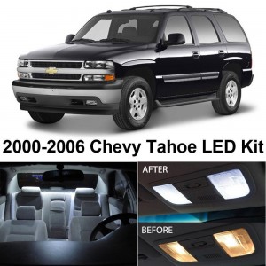 Chevy Tahoe 2000-2006 White Interior LED Package (10 Pieces)