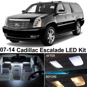 Cadillac ESCALADE 2007-2014 White LED Interior Package (12 Pieces)