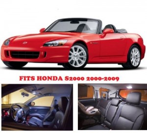 Honda S2000 2000-2009 White Interior LED Package (4 Pieces)