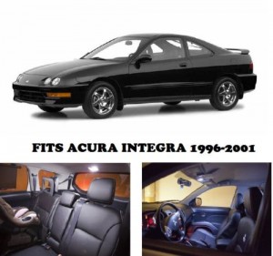 Acura INTEGRA 1996-2001 White Interior LED Package (6 Pieces)