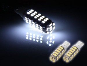 Zone Tech 2x T10 168 68 Smd Led Bulbs Back Up Reverse Light Turn Corner White