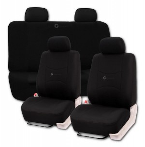 Black Foam Full Seat Cover Set