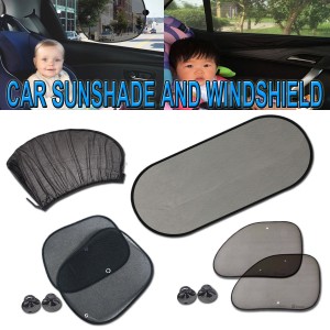 Zone Tech Mesh Window Sunshade Car Sun Heat Protection Glare Reduction Shade