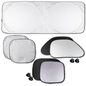 Zone Tech Nylon Car Vehicle Windshield Magic Summer Sun Shade Ray Protection