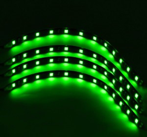 Green 30 CM Flexible LED Strips- Set of 4