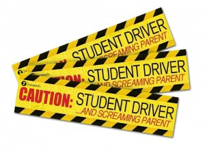 Caution Student Driver and Screaming Parent Magnet- Set of 3
