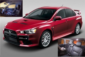   White LED Lights Interior Package Deal Lancer Evo X 2008-2012 (6 Pieces)