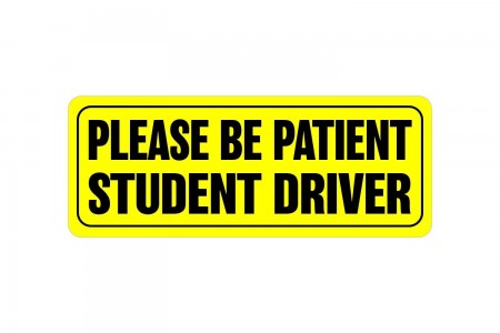 Please Be Patient Student Driver Magnet