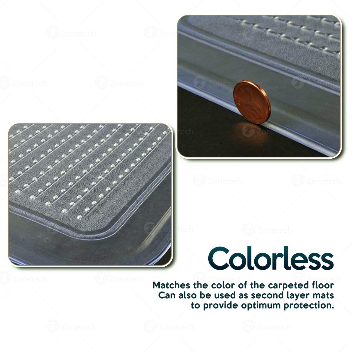 Auto Accessories Headlight Bulbs Car Gifts Clear All Weather Full Rubber Floor Mat 4 Piece